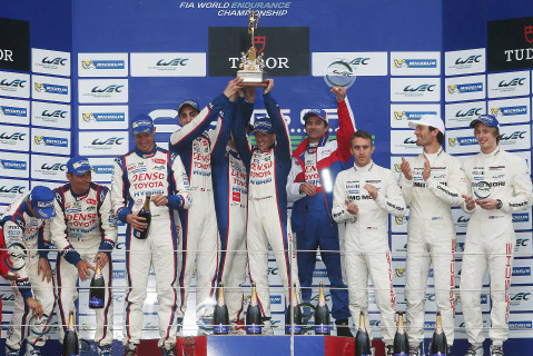 Podium na Silverstone | Fot. Toyota Racing