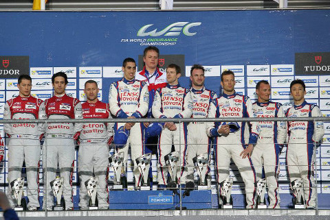 Podium w Spa | Fot. Toyota Racing