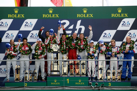 Podium w Le Mans | Fot. Audi
