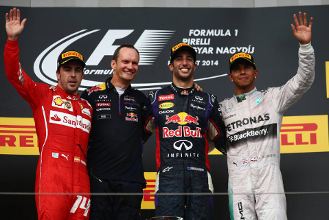 Podium na Hungaroringu | Fot. XPB