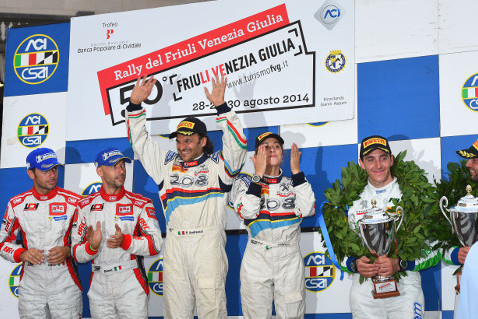Podium Rally del Friuli | Fot. ACI Sport