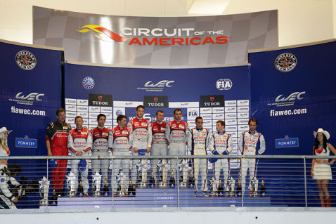 Podium na Circuit of the Americas | Fot. Audi