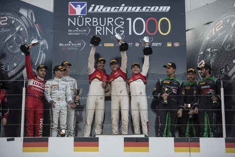 Podium na Nürburgringu | Fot. Brecht Decancq
