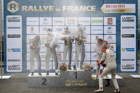 Podium Rallye de France | Fot. VW
