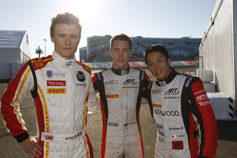 Arthur Pic, Stoffel Vandoorne i Takuya Izawa | Fot. GP2