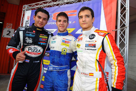 Podium w Montmelo | Fot. FOTOSPEEDY