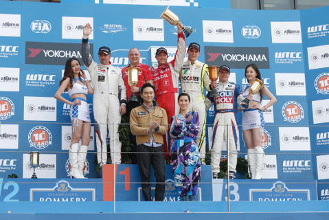 Podium w Makau | Fot. WTCC