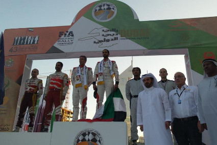 Podium Dubai International Rally | Fot. Abu Dhabi Racing