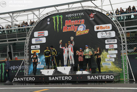 Podium Monza Rally Show | Fot. .facebook.com/MonzaRallyShow