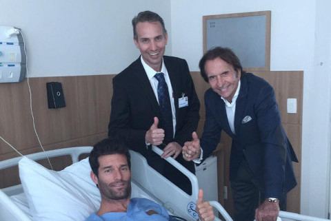 Mark Webber, Marcelo Medeiros i Emerson Fittipaldi | Fot. Facebook