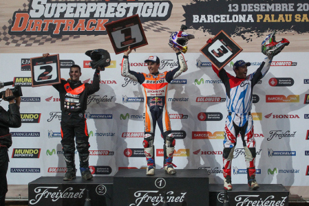 Podium Superprestigio Dirt Track | Fot. dtxbarcelona.com