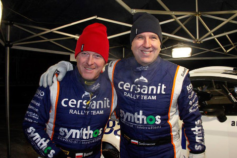 Maciek Baran i Michał Sołowow | Fot. Synthos Cersanit Rally Team