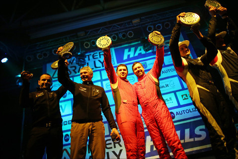 Podium Halls Winter Rally | Fot. hallswinterrally.lt