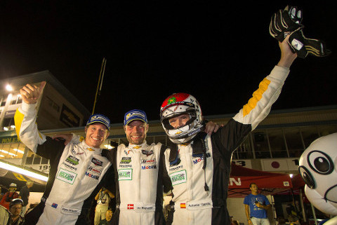 Ryan Briscoe, Jan Magnussen i Antonio Garcia | Fot. Chevrolet