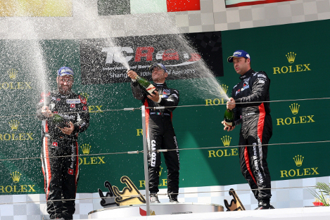 Podium w Szanghaju | Fot. TCR