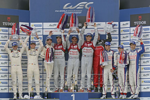 Podium na Silverstone | Fot. Audi