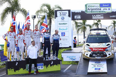 Podium Rally Argentina | Fot. Citroen Racing