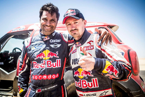 Nasser al-Attiyah i Adam Małysz | Fot. Malysz.pl