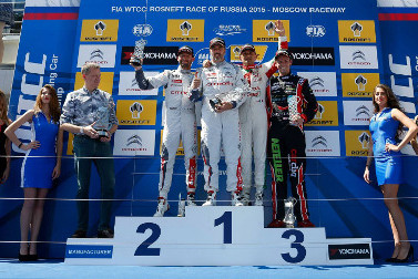 Podium na Moscow Raceway | Fot. WTCC