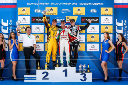 Podium na Moscow Raceway | Fot. WTCC