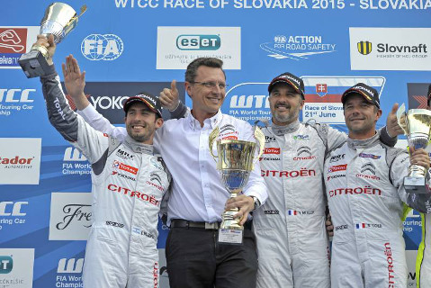 Podium na Slovakia Ringu | Fot. Citroën Racing