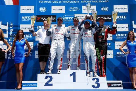 Podium wyścigu 1 | Fot. Citroën Racing