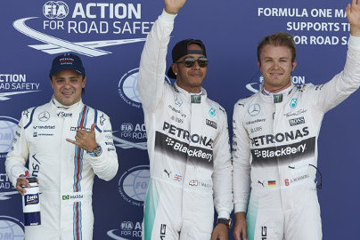 Felipe Massa, Lewis Hamilton i Nico Rosberg | Fot. Mercedes