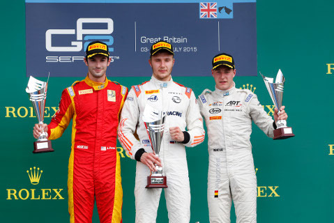 Podium na Silverstone | Fot. GP2