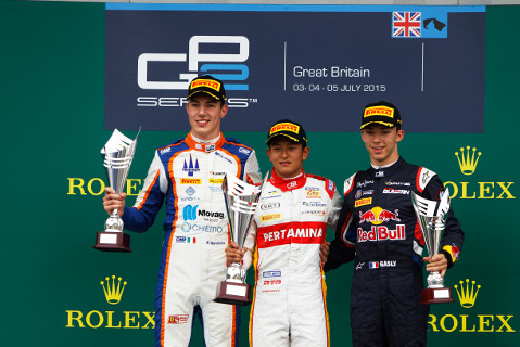 Podium na Silverstone | Fot. GP2