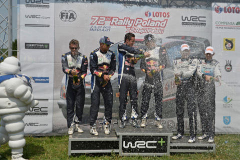 Podium Rajdu Polski | Fot. VW