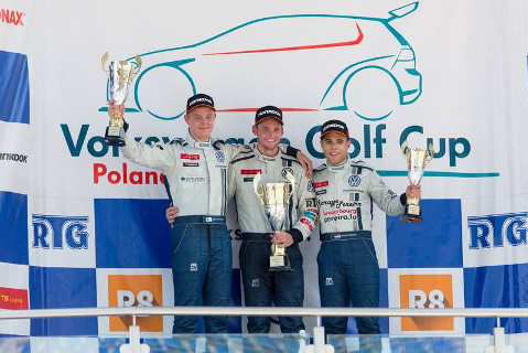 Podium na Lausitzringu | Fot. VW Golf Cup