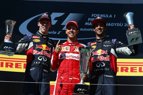 Podium na Hungaroringu | Fot. XPB
