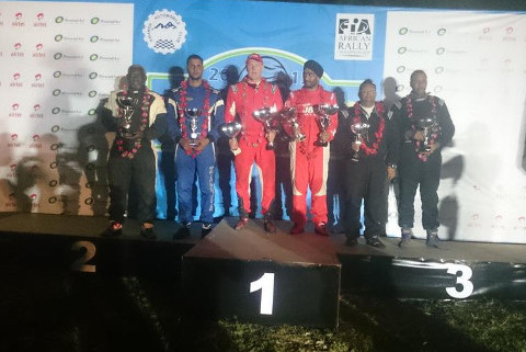 Podium Rwanda Mountain Gorilla Rally | Fot. Twitter