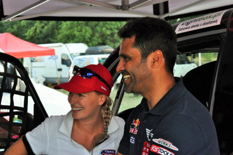 Klaudia Podkalicka i Nasser al-Attiyah | Fot. Facebook