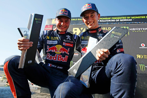 Davy Jeanney i Timmy Hansen | Fot. Team Peugeot-Hansen