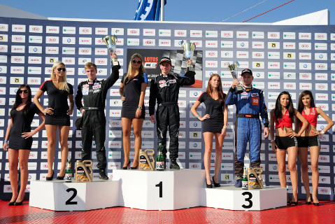Podium w Moście