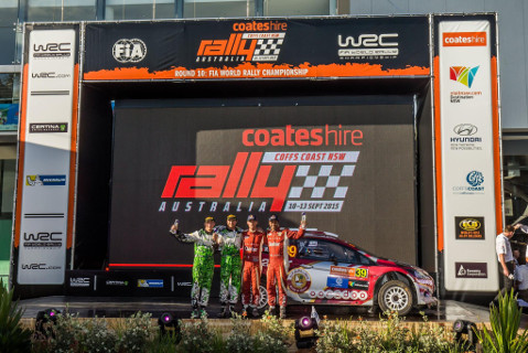 Podium WRC 2 | Fot. Facebook