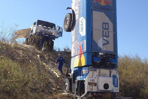 Wypadek Dmitrija Sotnikowa | Fot. Kamaz