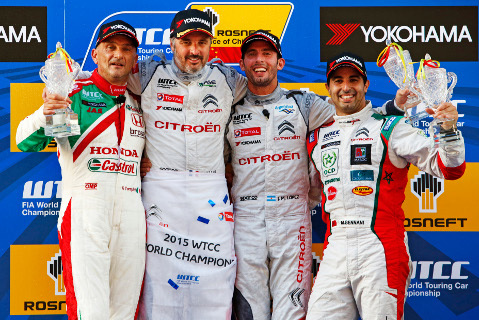 Podium wyścigu 2 | Fot. Citroën Racing
