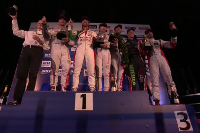 Podium w Buriram | Fot. Castrol Honda WTCC