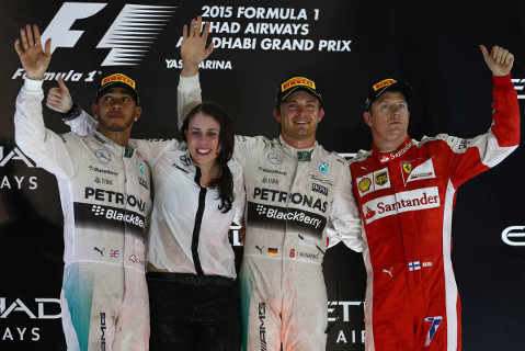 Podium w Abu Zabi | Fot. XPB