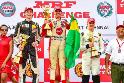 Podium w Ćennaj | Fot. Twitter