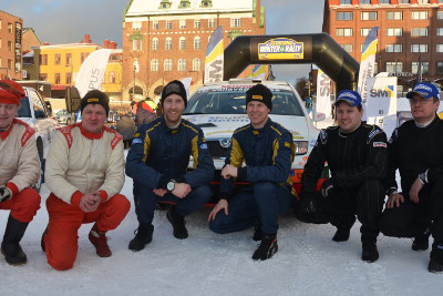 Podium w Östersund | Fot. rallysm.se