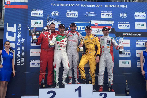 Podium na Slovakia Ringu | Fot. WTCC