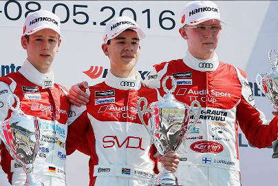 Podium w Hockenheim | Fot. Audi Sport