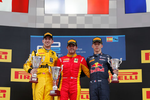 Podium w Montmeló | Fot. GP2