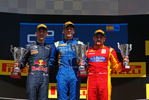 Podium w Montmeló | Fot. GP2