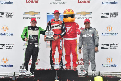 Podium w Detroit | Fot. indycar.com