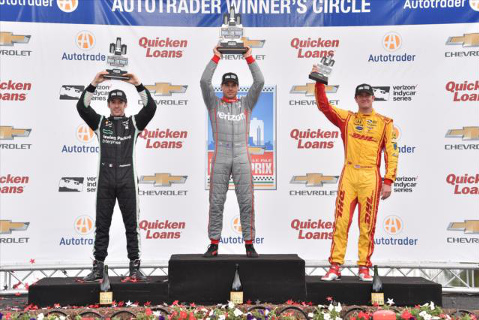 Podium w Detroit | Fot. indycar.com