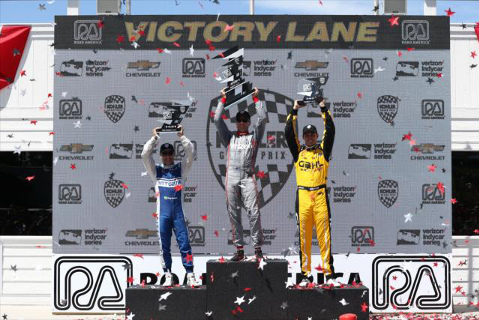 Podium na Road America | Fot. indycar.com